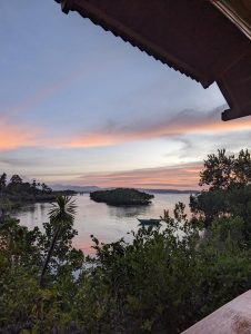 nice sunset, small, blurry